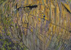 The Rock Climber-130x180-Oil on Canvas